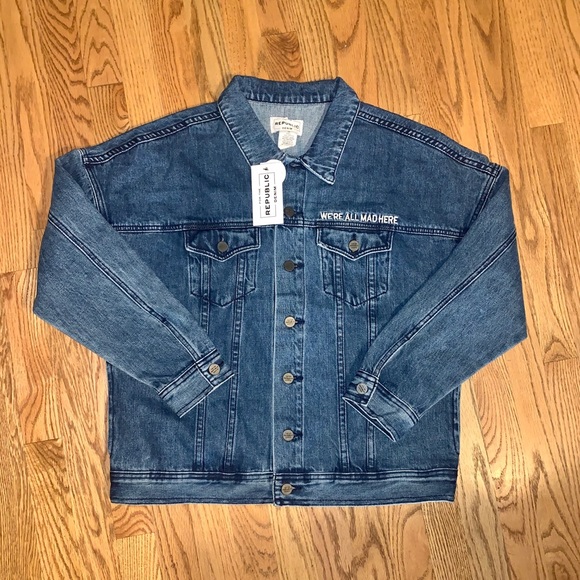 For The Republic We’re All Mad Here Jean Jacket - Picture 2 of 6